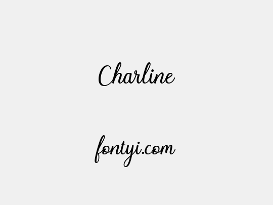 Charline - 字易网