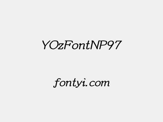 YOzFontNP97