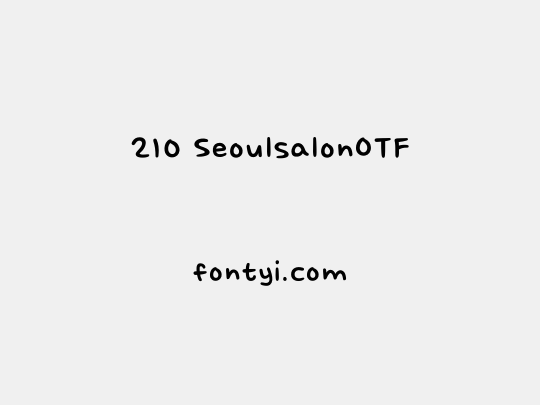 210 SeoulsalonOTF