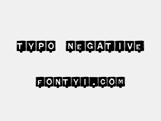 Typo Negative