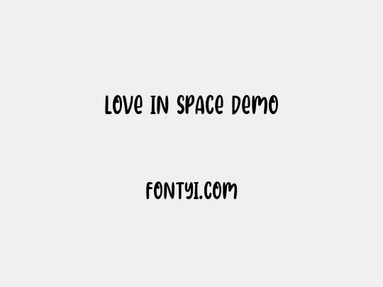 Love in space Demo