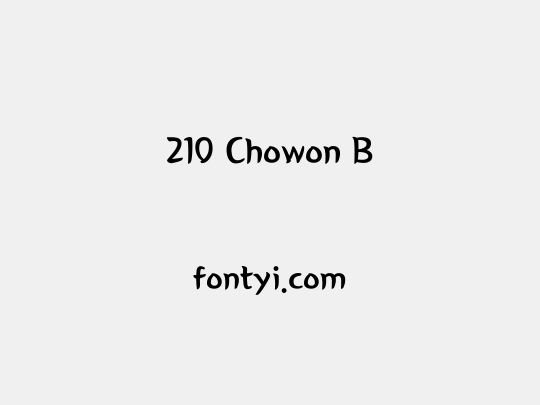 210 Chowon B