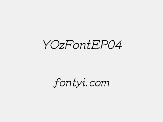 YOzFontEP04