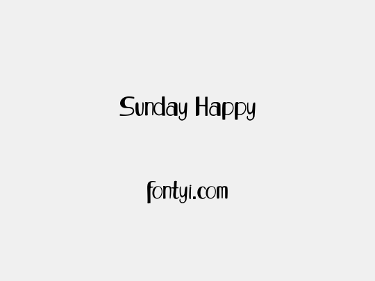 Sunday Happy