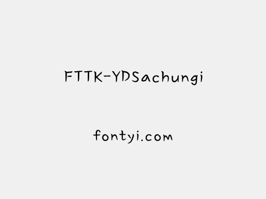 FTTK-YDSachungi