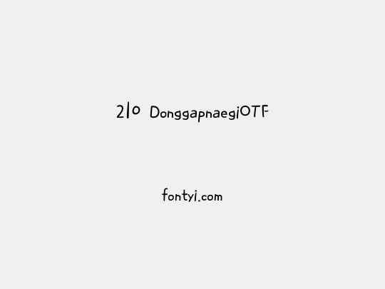 210 DonggapnaegiOTF