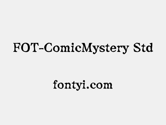 FOT-ComicMystery Std