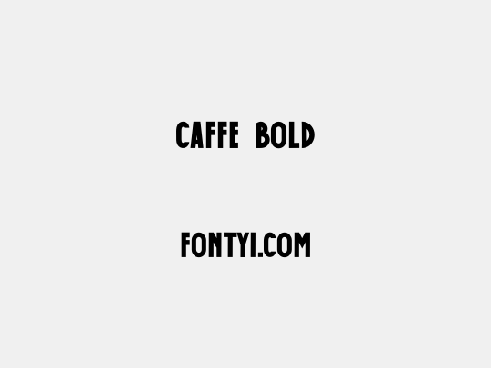 Caffe Bold