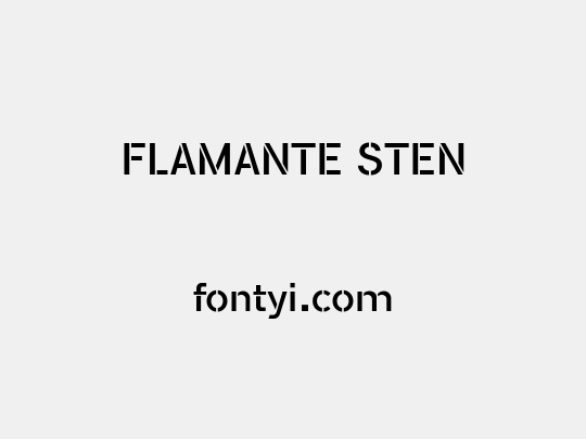 FLAMANTE STEN