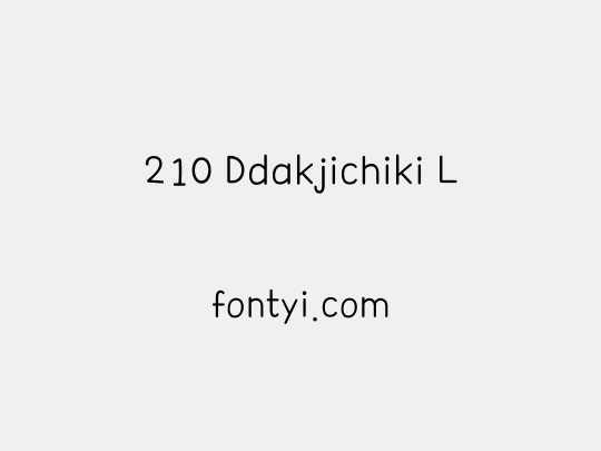 210 Ddakjichiki L