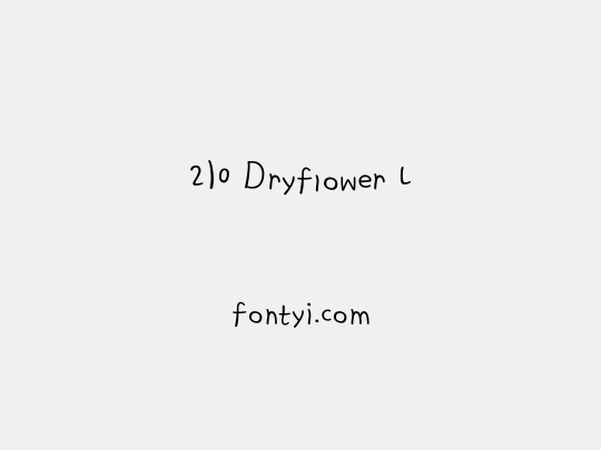 210 Dryflower L