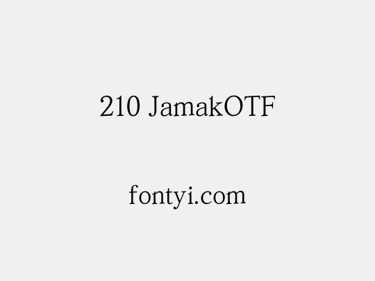 210 JamakOTF