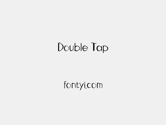 Double Tap