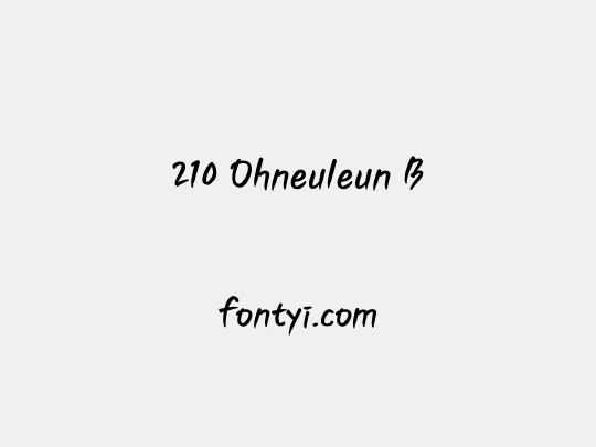 210 Ohneuleun B