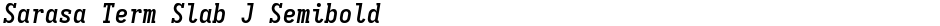 Sarasa Term Slab J SemiboldDemo