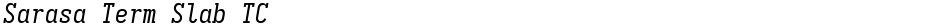 Sarasa Term Slab TCDemo