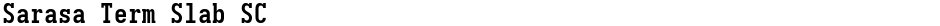 Sarasa Term Slab SCDemo