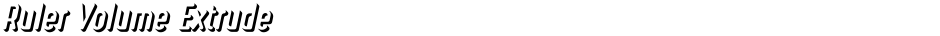 Ruler Volume ExtrudeDemo